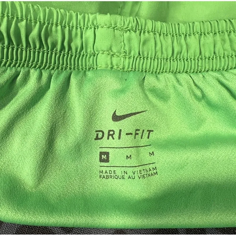 Nike‎ Dri-FIT Medium Tempo Women's Running Shorts 624278-315 Action Green/Blk